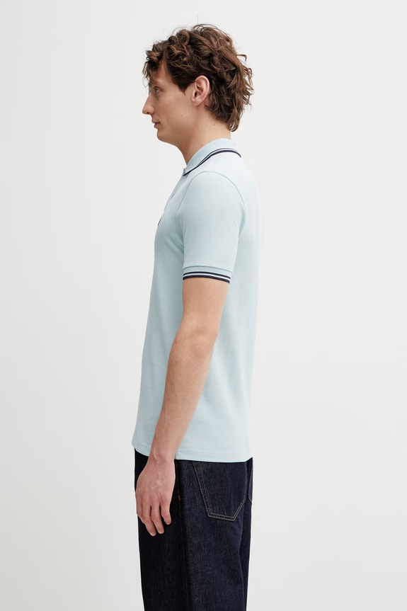 Fred Perry polo bawełniane M3600.97A turkusowy SS26