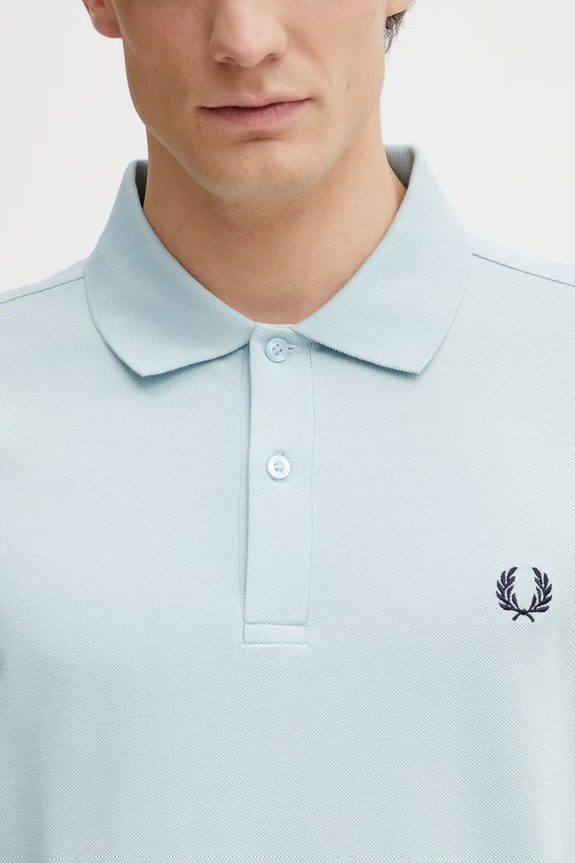 Fred Perry cotton polo shirt turquoise M6000.97A