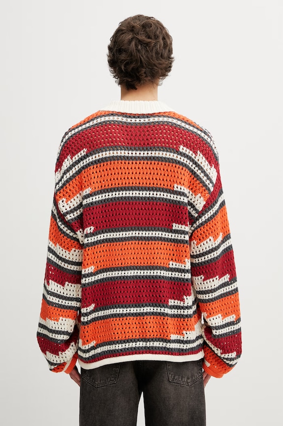 Abbigliamento Daily Paper kente stripe maglione in cotone da uomo 2610005 multicolore