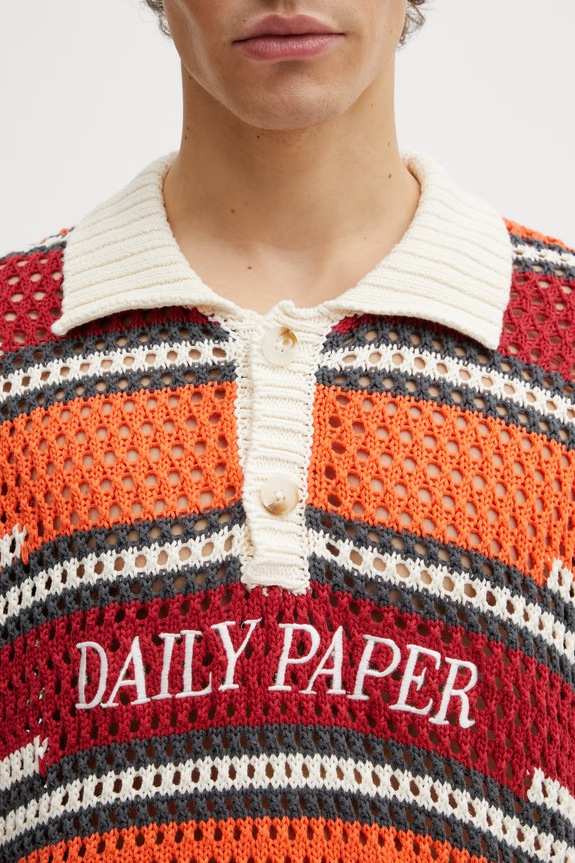 Daily Paper kente stripe maglione in cotone da uomo multicolore 2610005
