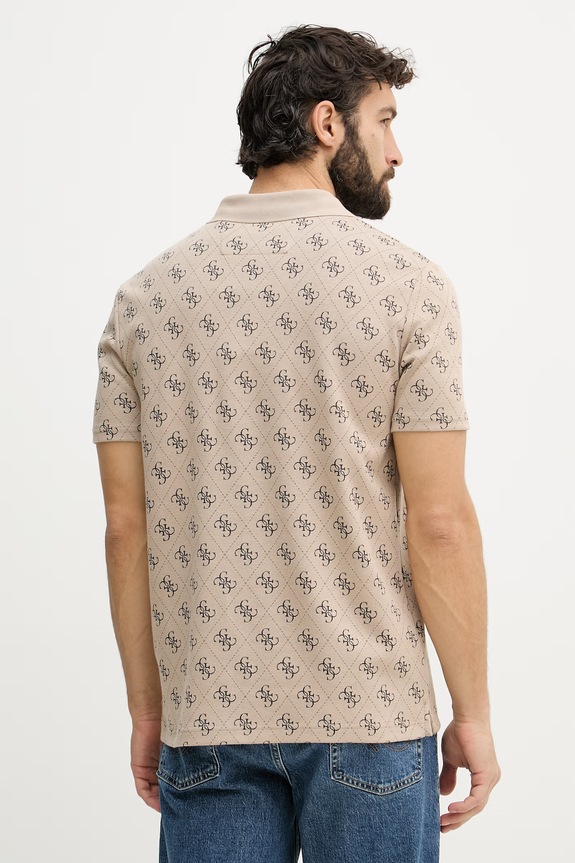 Oblečenie Guess polo tričko pánske M6GP04.K3073 béžová