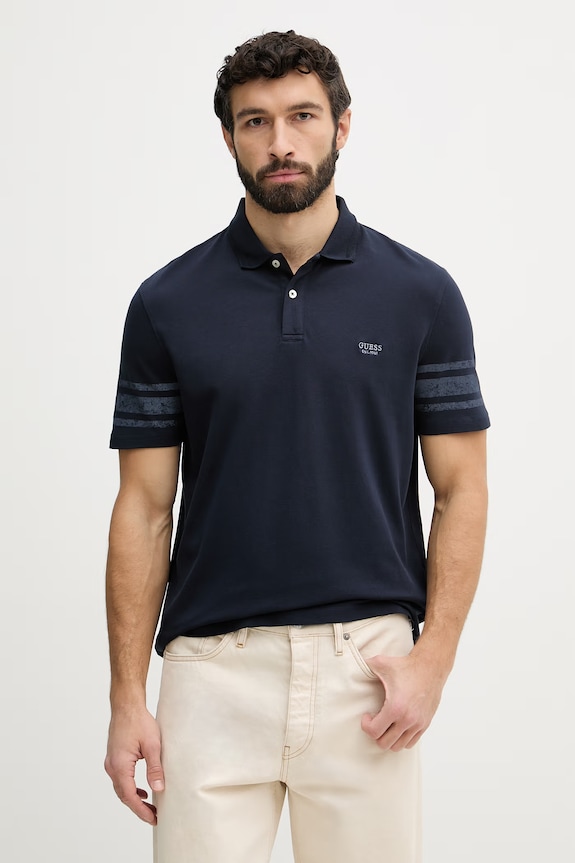 Guess polo tričko pánske tmavomodrá M6GP03.K3071