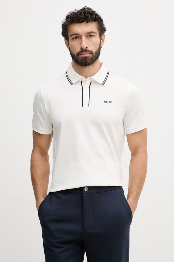 Guess polo tričko pánske PAUL béžová M6GP27.K3179