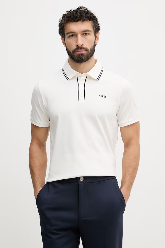 Guess polo tričko pánske PAUL béžová M6GP27.K3179