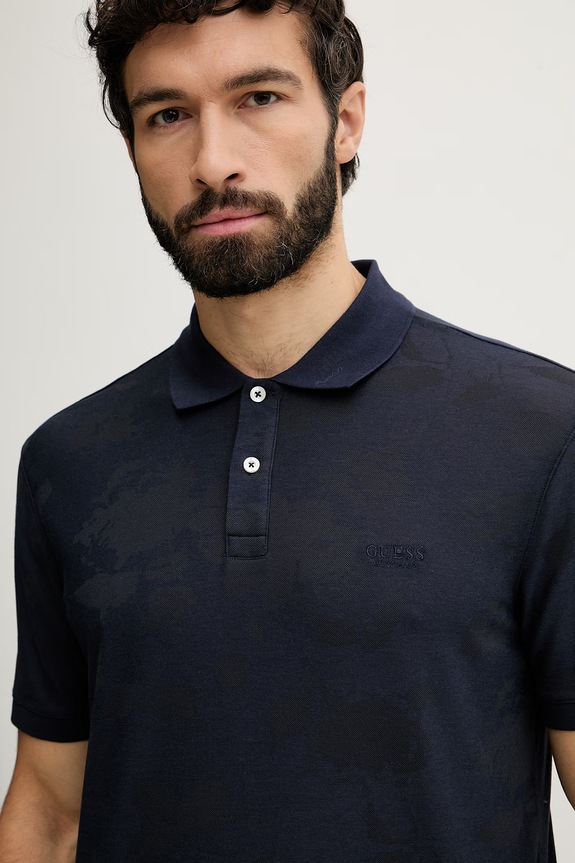 Guess polo bărbați bleumarin M6GP18.K3086