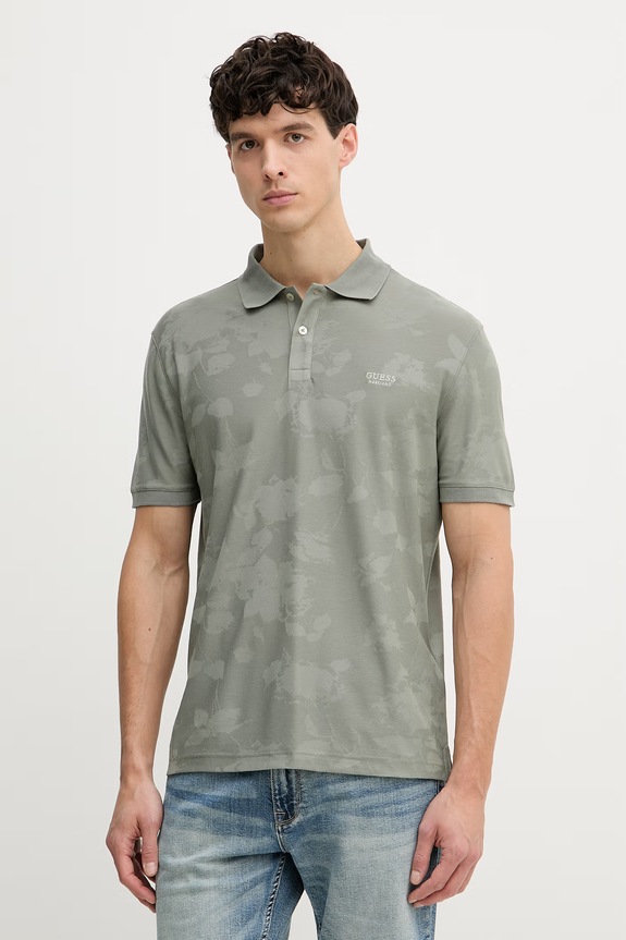 Guess polo pentru bărbați verde M6GP18.K3086