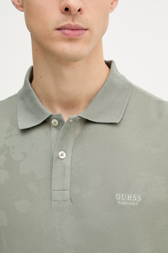 Guess polo pentru bărbați M6GP18.K3086 verde