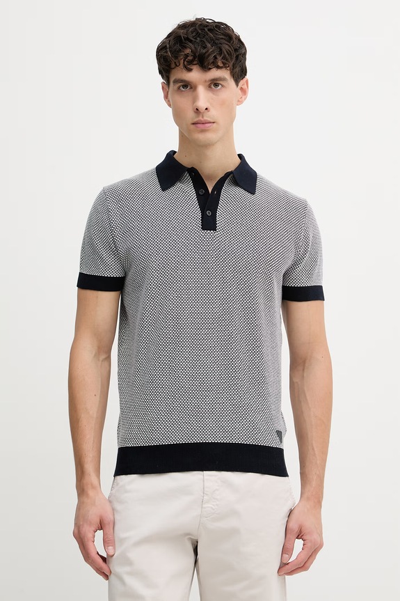 Guess polo bărbați bumbac LAKE bleumarin M6GR01.Z0554