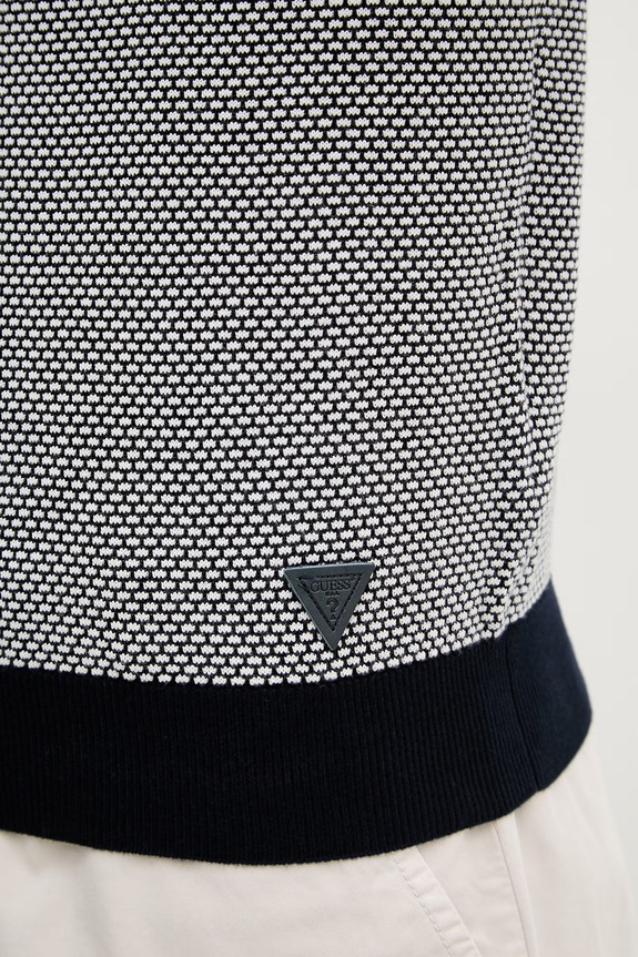 Guess polo bărbați bumbac LAKE M6GR01.Z0554 bleumarin