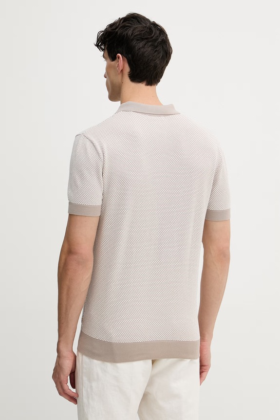 Oblečenie Guess polo tričko pánske bavlnené LAKE M6GR01.Z0554 béžová