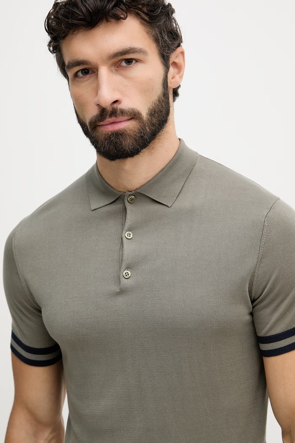 Guess t-shirt męski LARRY zielony M6GR12.Z0565