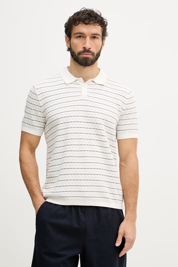 Guess Polo tričko pánske béžová M6GR27.Z0768