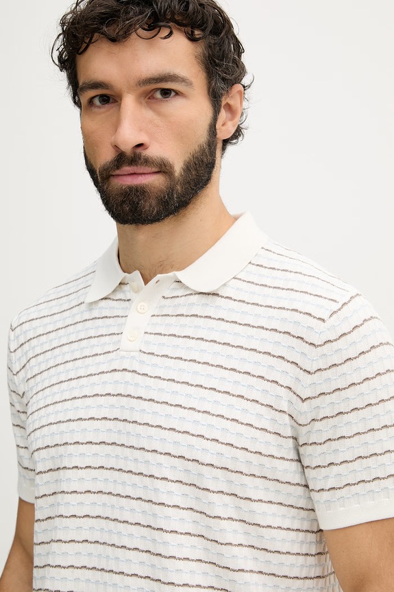 Guess Polo tričko pánske béžová M6GR27.Z0768