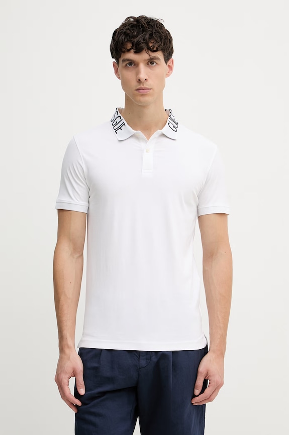 Guess polo bărbătesc NOLAN alb M6GP66.K3070