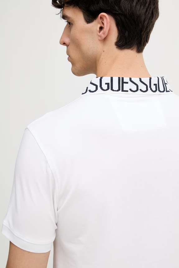 Guess polo bărbătesc NOLAN M6GP66.K3070 alb