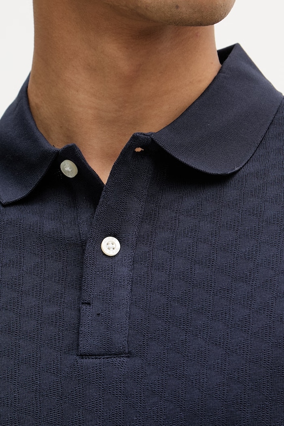 Guess polo pentru bărbați, cu lyocell M6GP15.K3083 bleumarin