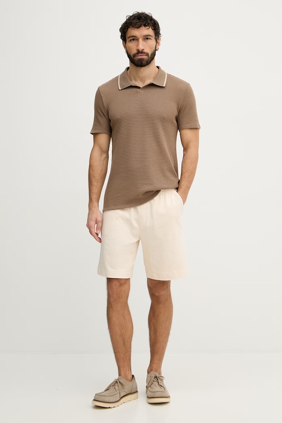 Guess polo tričko pánske DARYL M6GP45.K3230 hnedá SS26