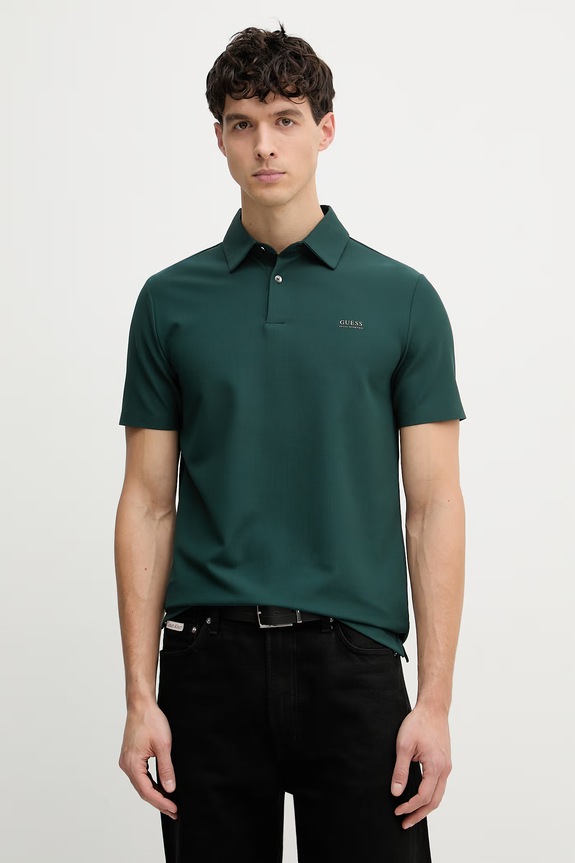 Pánske polo tričko Guess zelená M6RP02.KD202