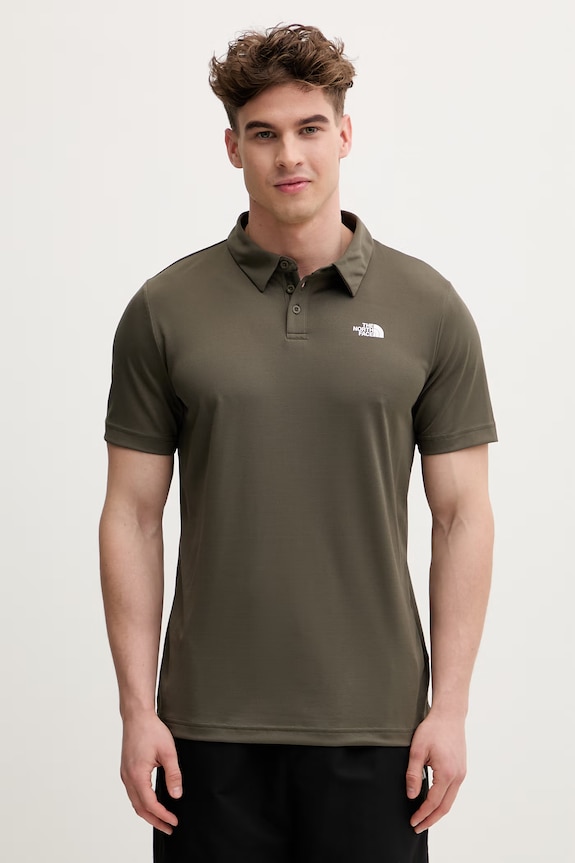 The North Face polo tričko pánske zelená NF0A2WAZ21L1