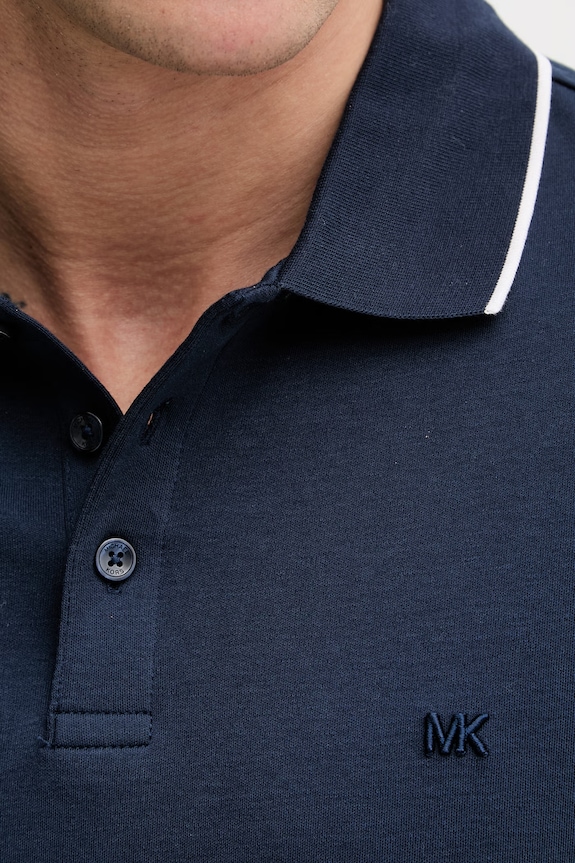 Michael Kors polo tričko pánske bavlnené CB952SX20B tmavomodrá