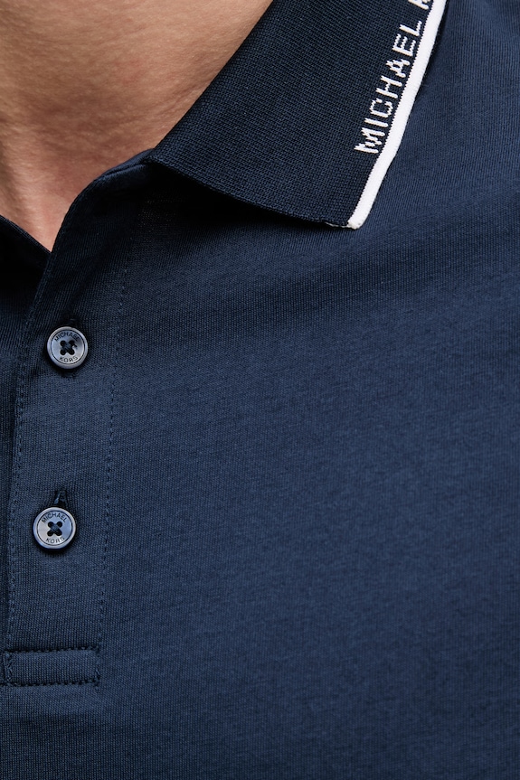 Michael Kors polo męskie bawełniane CS652WR19P granatowy