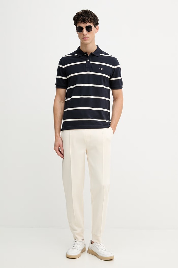 Gant polo tričko pánske bavlnené 2014094 tmavomodrá SS26