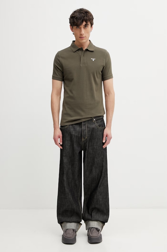 Barbour MML0358OL71 polo bawełniane męskie MML0358OL71 zielony