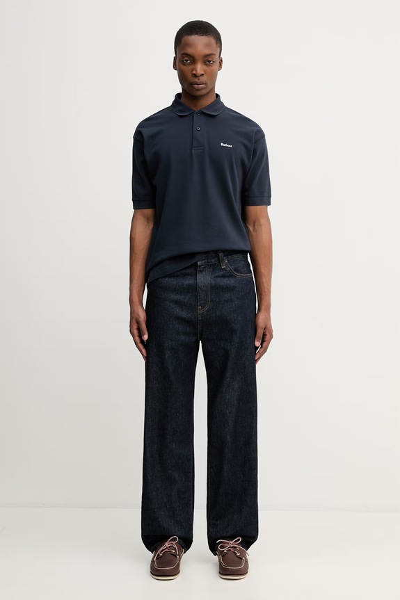 Barbour MML1469NY91 polo męskie bawełniane MML1469NY91 granatowy