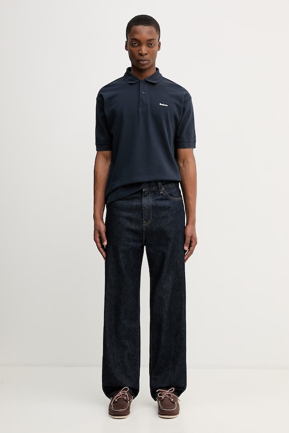 Barbour MML1469NY91 polo męskie bawełniane MML1469NY91 granatowy