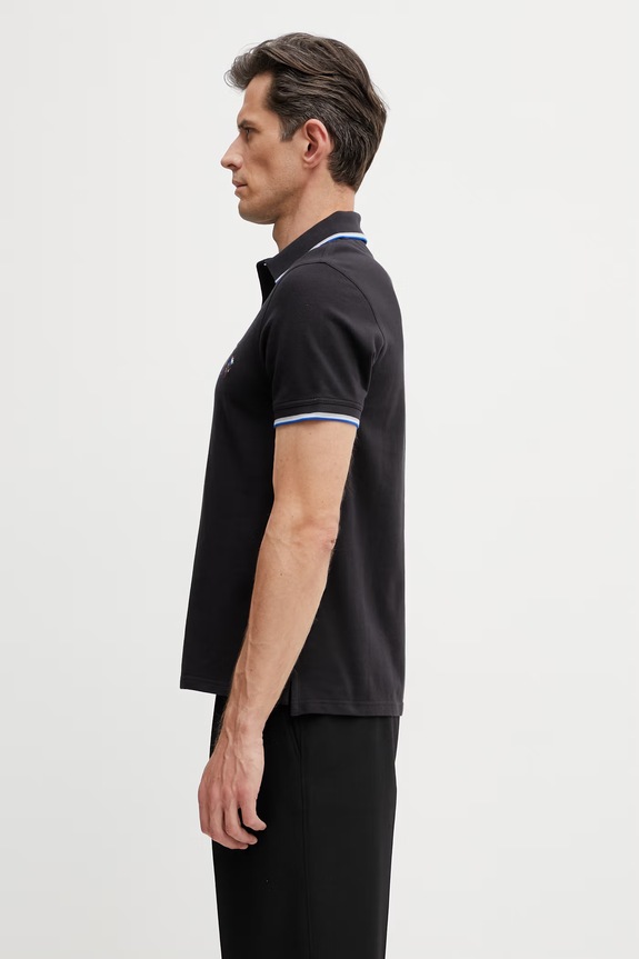 Barbour x Paul Smith Lure polo in cotone da uomo MML1555NY74 blu navy SS26
