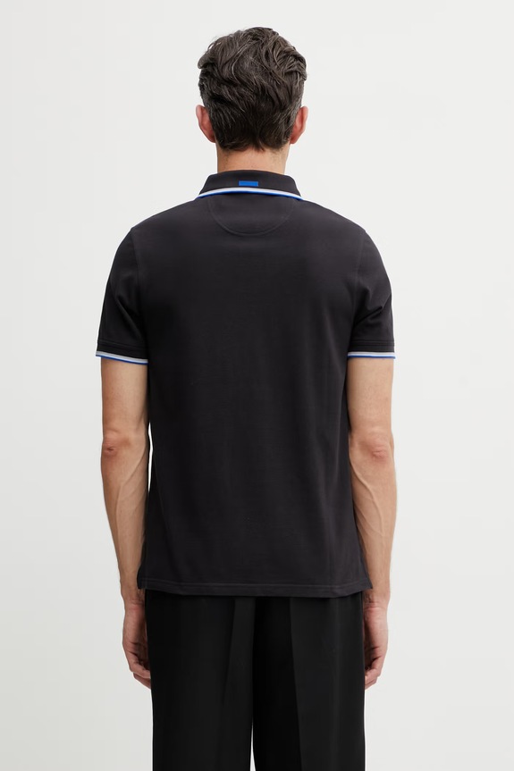 Abbigliamento Barbour x Paul Smith Lure polo in cotone da uomo MML1555NY74 blu navy