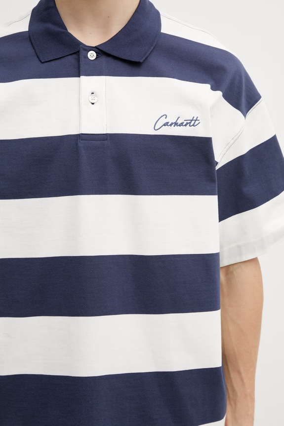 Carhartt WIP S/S Delray Polo de bumbac pentru bărbați albastru I036187.3LEXX