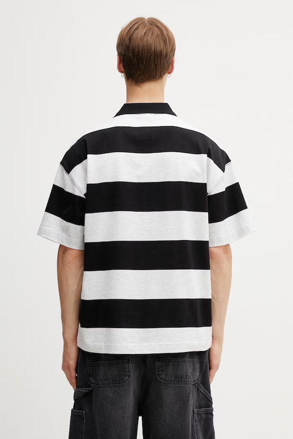 Îmbrăcăminte Carhartt WIP S/S Delray Polo din bumbac bărbătesc I036187.3LDXX negru