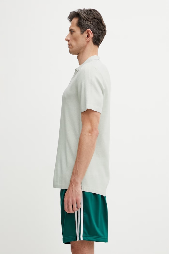 adidas Originals x SPZL Men's sweater-style polo shirt with viscose KF6808 beige SS26