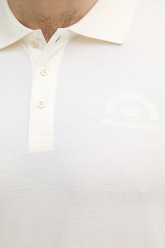 Karl Lagerfeld polo pentru bărbați, din bumbac 562200.745400 bej