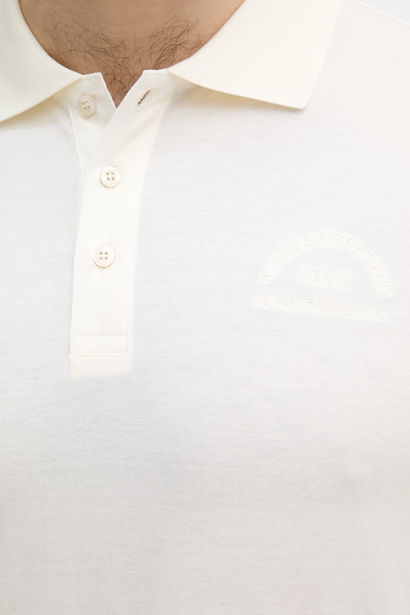 Karl Lagerfeld polo pentru bărbați, din bumbac 562200.745400 bej