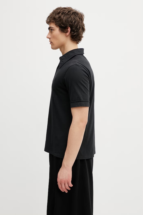 MM6 Maison Margiela polo shirt cotton Men's SH2GL0011.M20108 black SS26