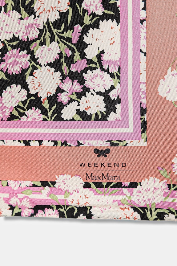 Weekend Max Mara eșarfă de mătase AONESTONEW 2615541164600 roz SS26