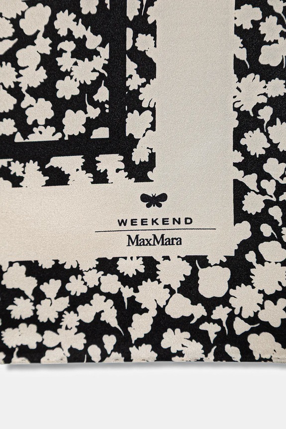 Weekend Max Mara eșarfă de mătase AONESTONEW 2615541164600 negru SS26