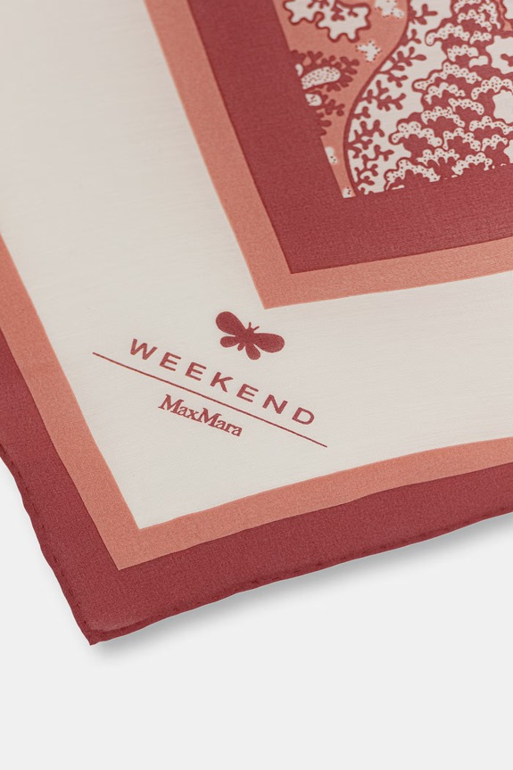 Weekend Max Mara eșarfă pentru femei, cu amestec de mătase ASARONG 2615541045600 portocaliu SS26