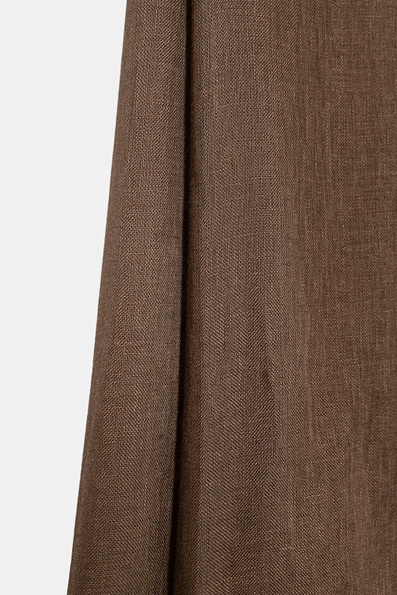 Weekend Max Mara szal damski lniany ASIONBIO 2615541105600 brązowy SS26