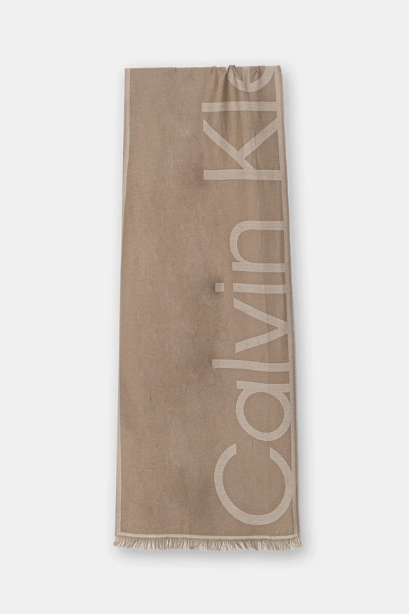 Calvin Klein fular uni bej LV04F8066G