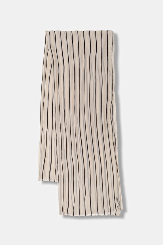 Šal Tommy Hilfiger Tkanina bež AW0AW18049