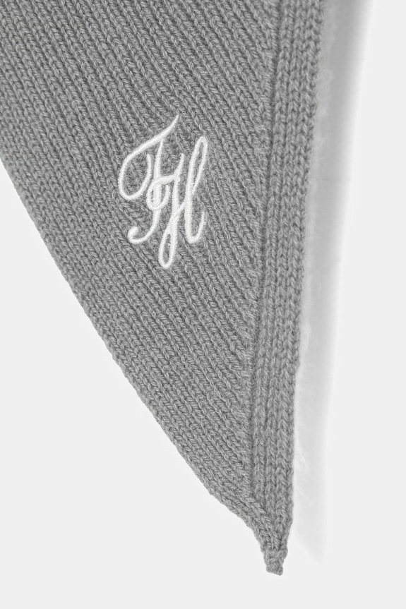 Vlněný šátek Tommy Hilfiger AW0AW18516 šedá SS26