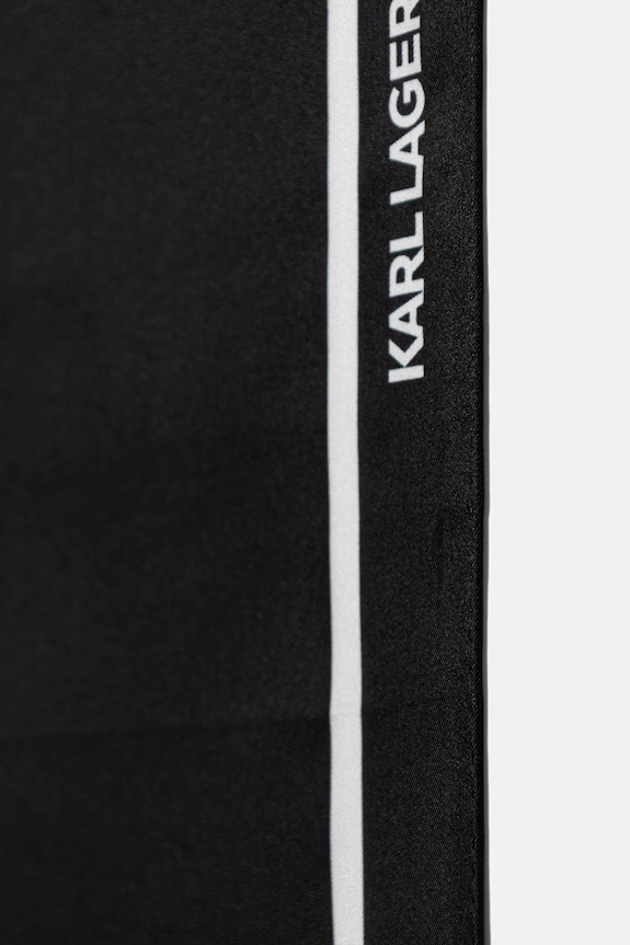 Svilena marama Karl Lagerfeld IKON B1W33034 crna SS26