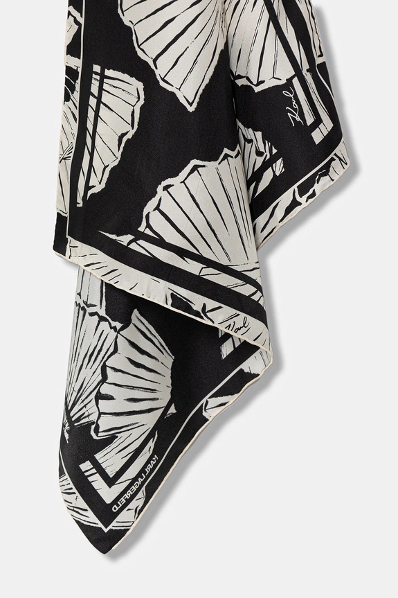 Dodaci Svilena marama Karl Lagerfeld K/SIGNATURE B1W33023 crna