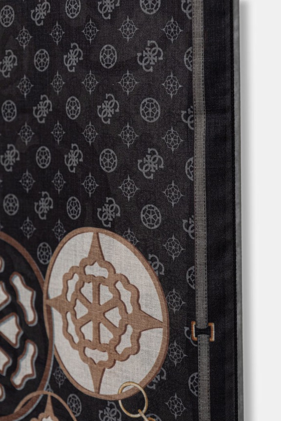 Μεγάλο κασκόλ Guess CRESIDIA AW5443.POL01 μαύρο SS26