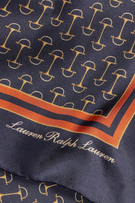 Accesorii Lauren Ralph Lauren eșarfă de mătase 454P09802 maro