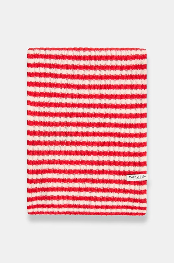 Marc O'Polo sciarpa in lana 600605402123 rosso SS26