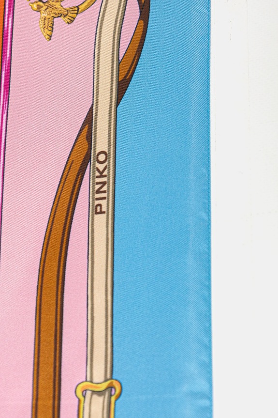Κασκόλ με προσθήκη μεταξιού Pinko 106656.A39N μπεζ SS26